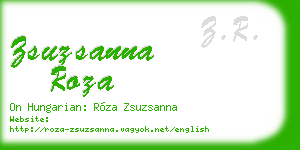 zsuzsanna roza business card