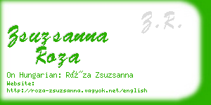 zsuzsanna roza business card